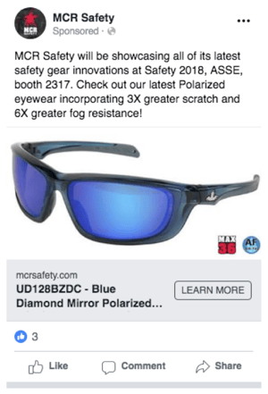 product facebook ad